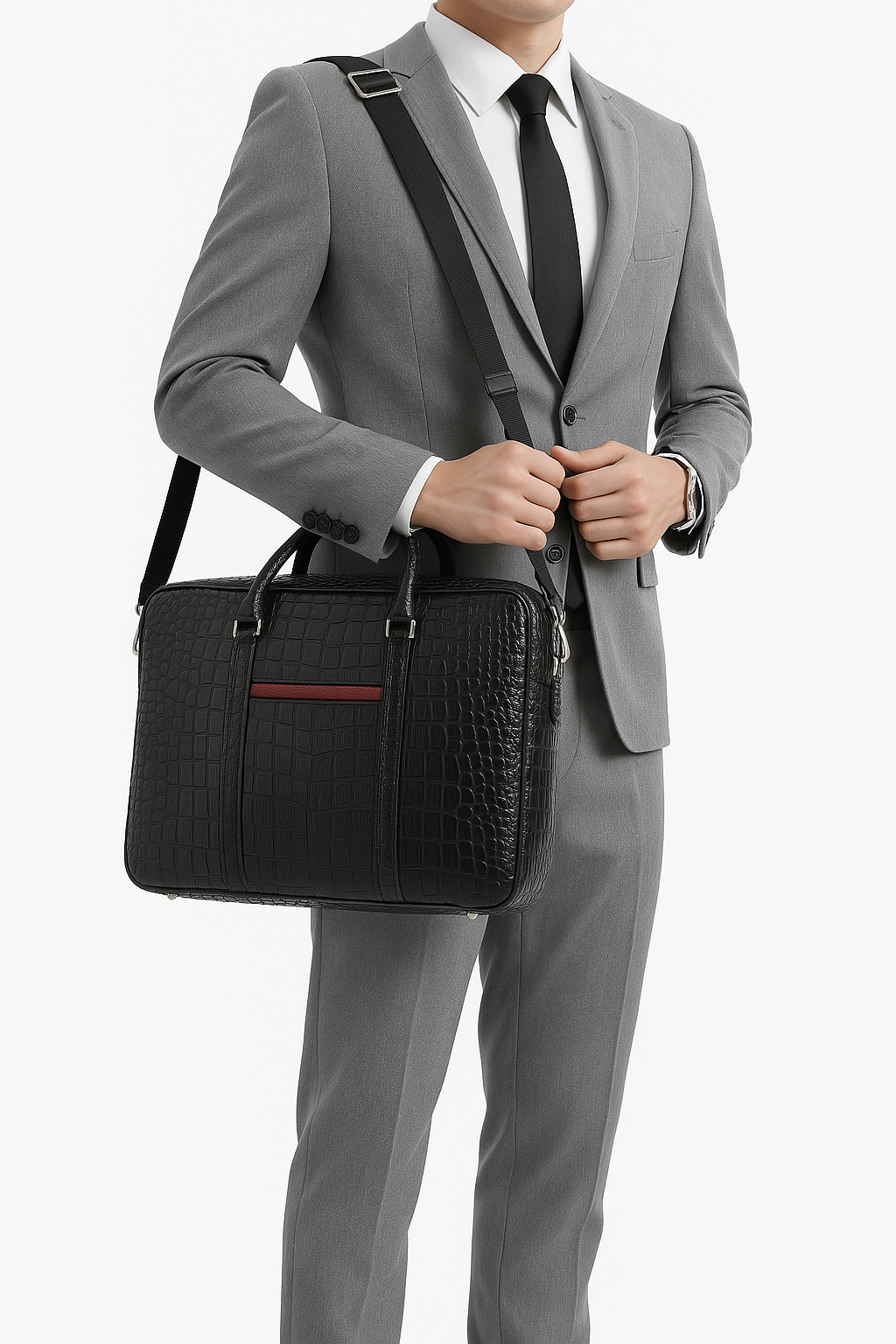 CROCO | Mallette en cuir