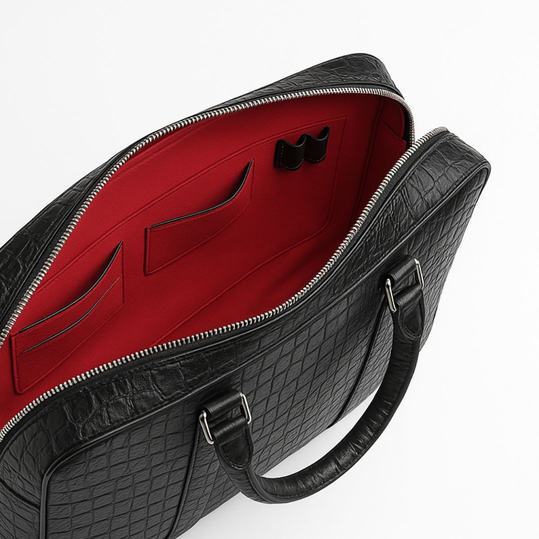 CROCO | Mallette en cuir